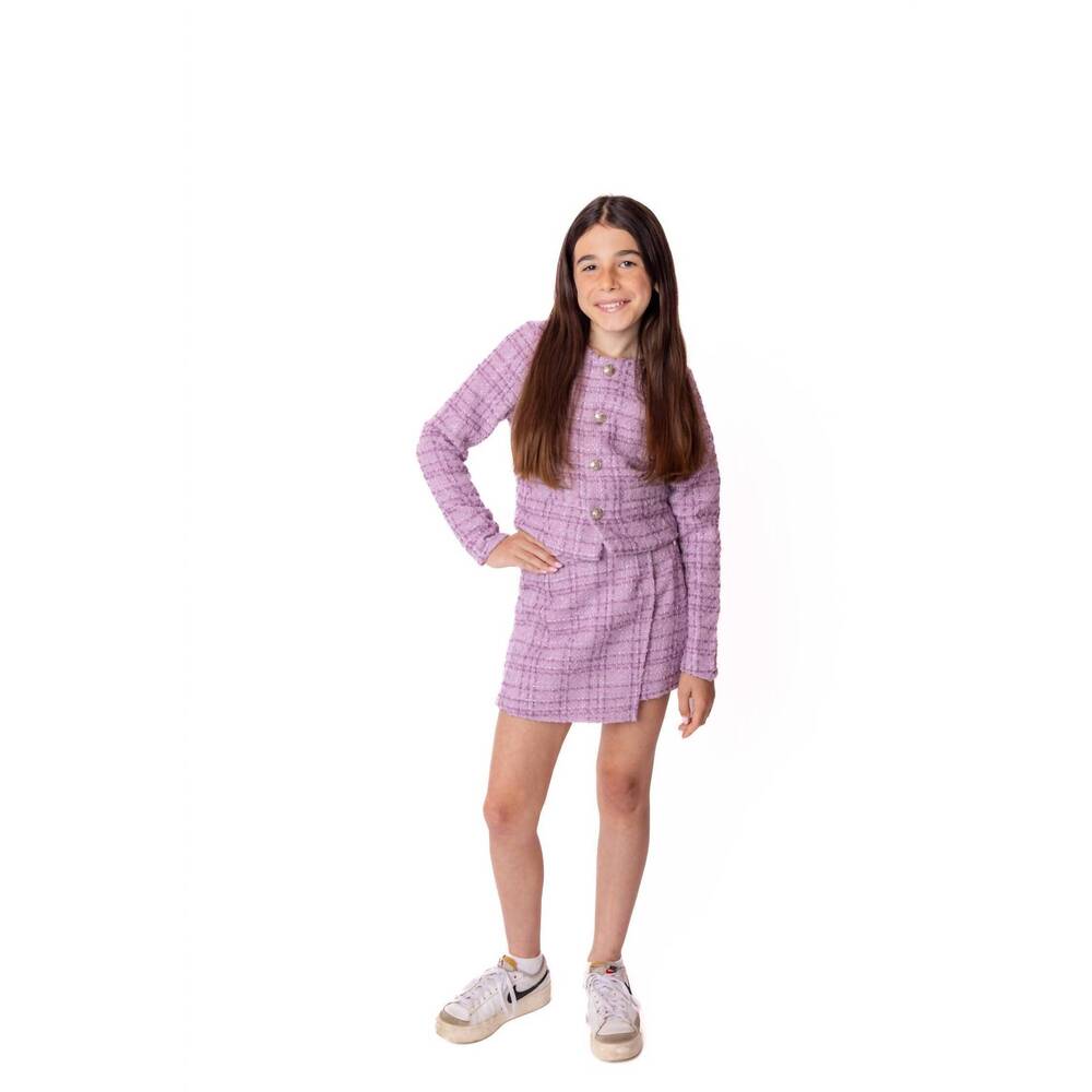 NEW LITTLE OLIN tweed jacket in lavender